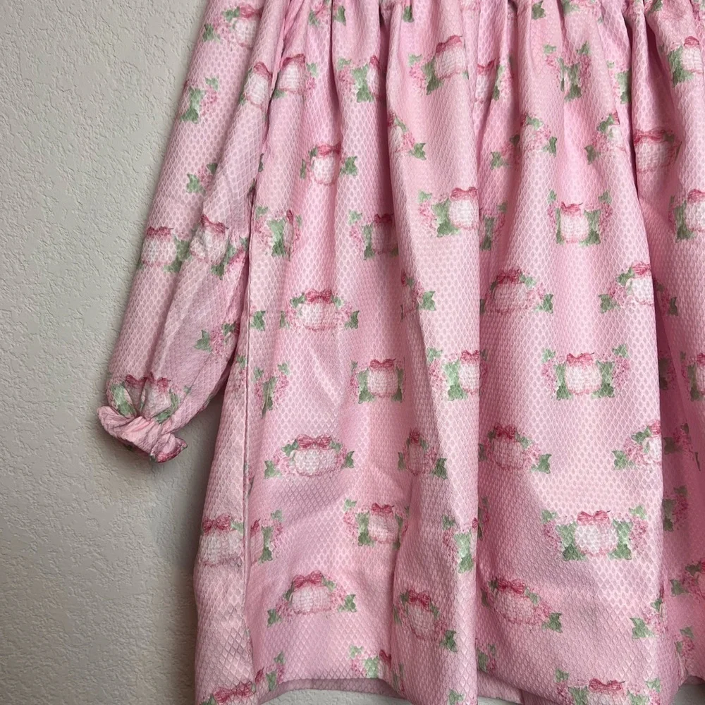 Adorable Pink Floral Kids Nightgown
